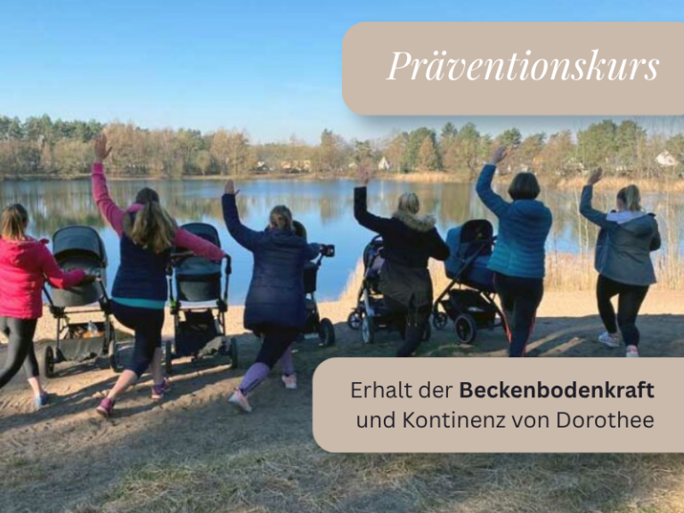 Buchungsseite für den Präventionskurs zum Erhalt der Beckenbodenkraft und Kontinenz von Dorothee Franke